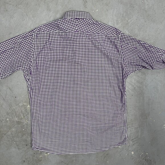 Spier & Mackay Handmade Dress Shirt Custom Check Long Sleeve Cotton 43 17 XL - Picture 10 of 10